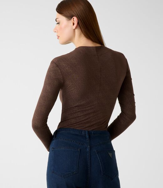 Rhinestones 4G logo bodysuit