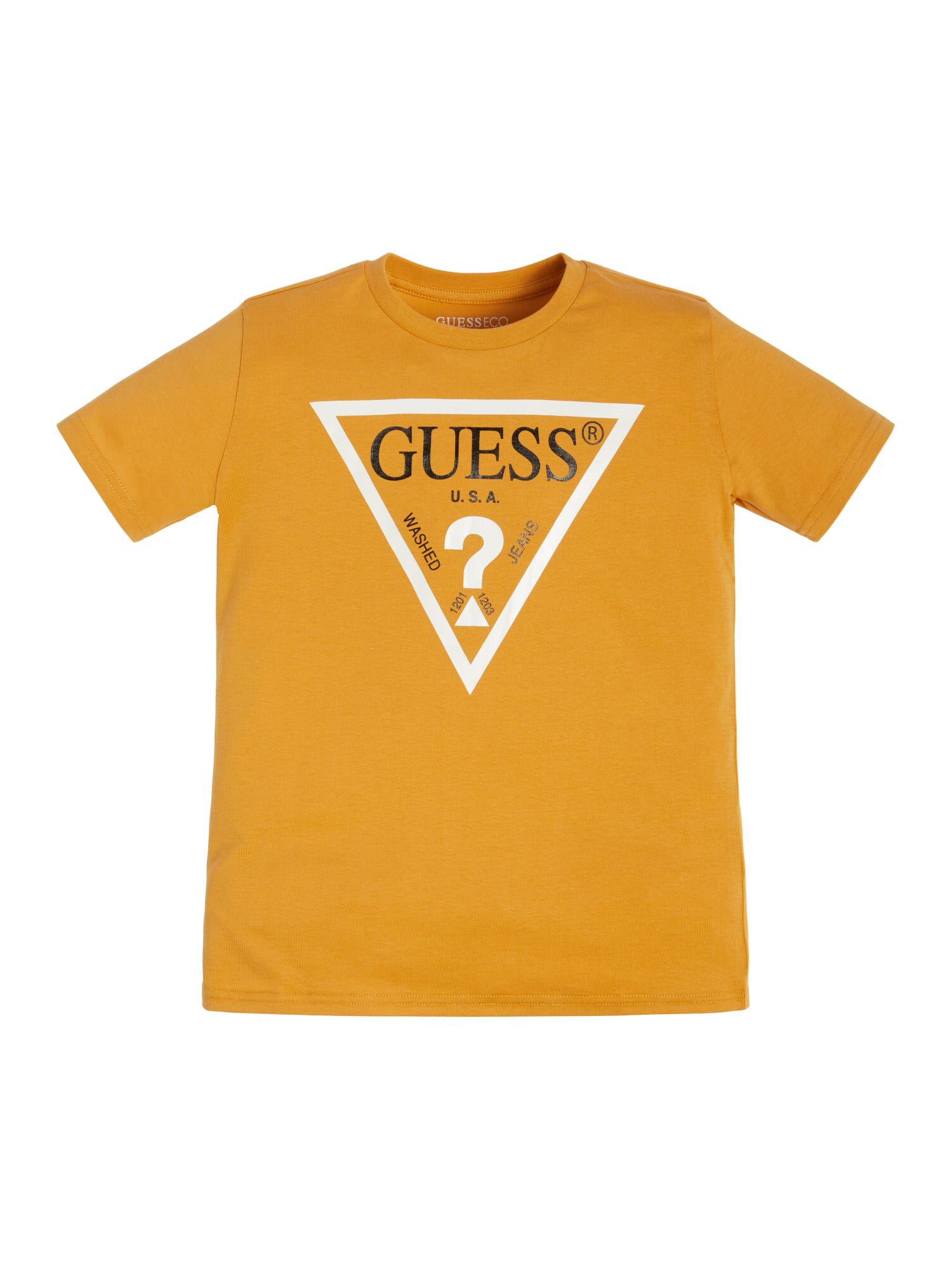 Yellow guess t shirt discount