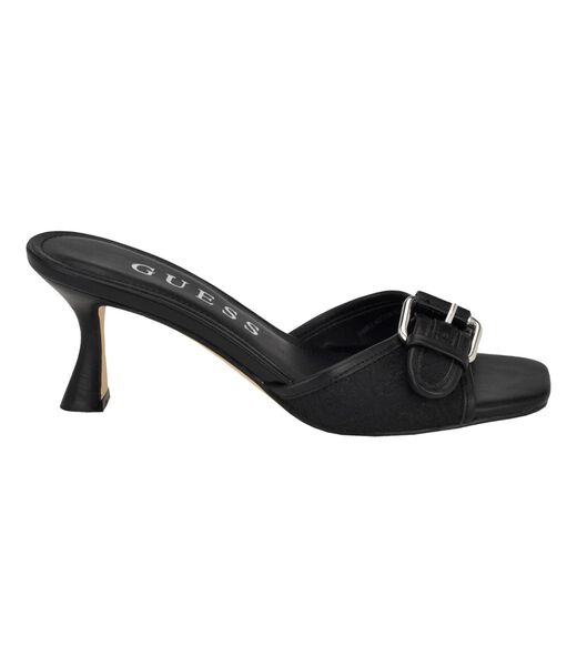 Dista Buckled Logo Kitten Heels