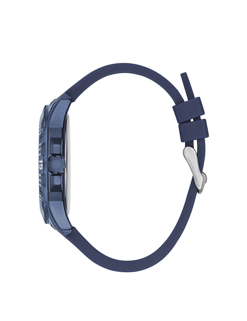 ساعة يد كرونوغراف باللون الأزرق