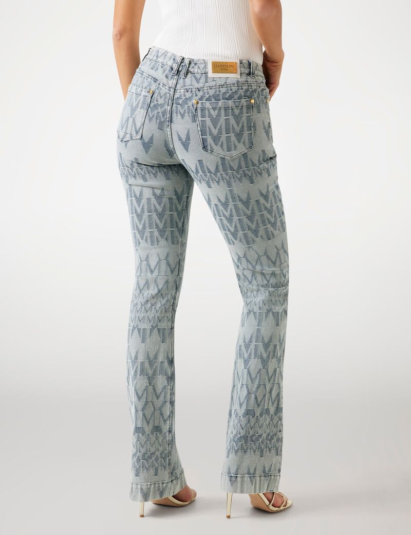 guess marciano jacquard logo jeans