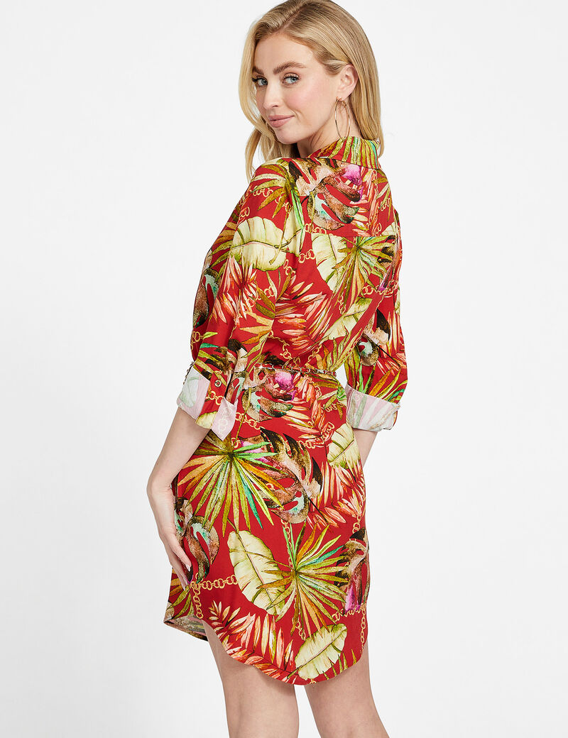 Floral print mini dress