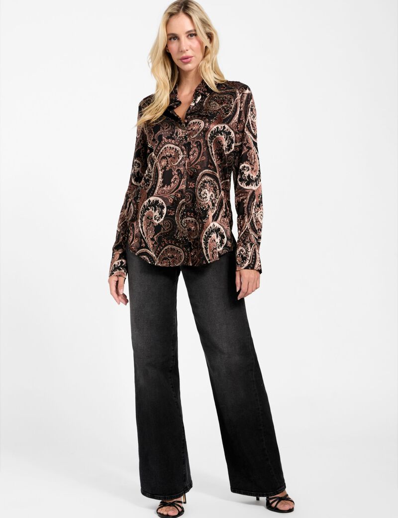 Oversized paisley shirt