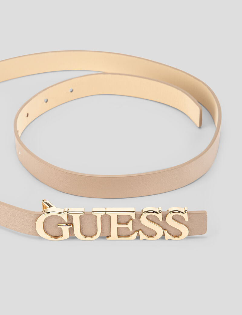 guess logo belt
