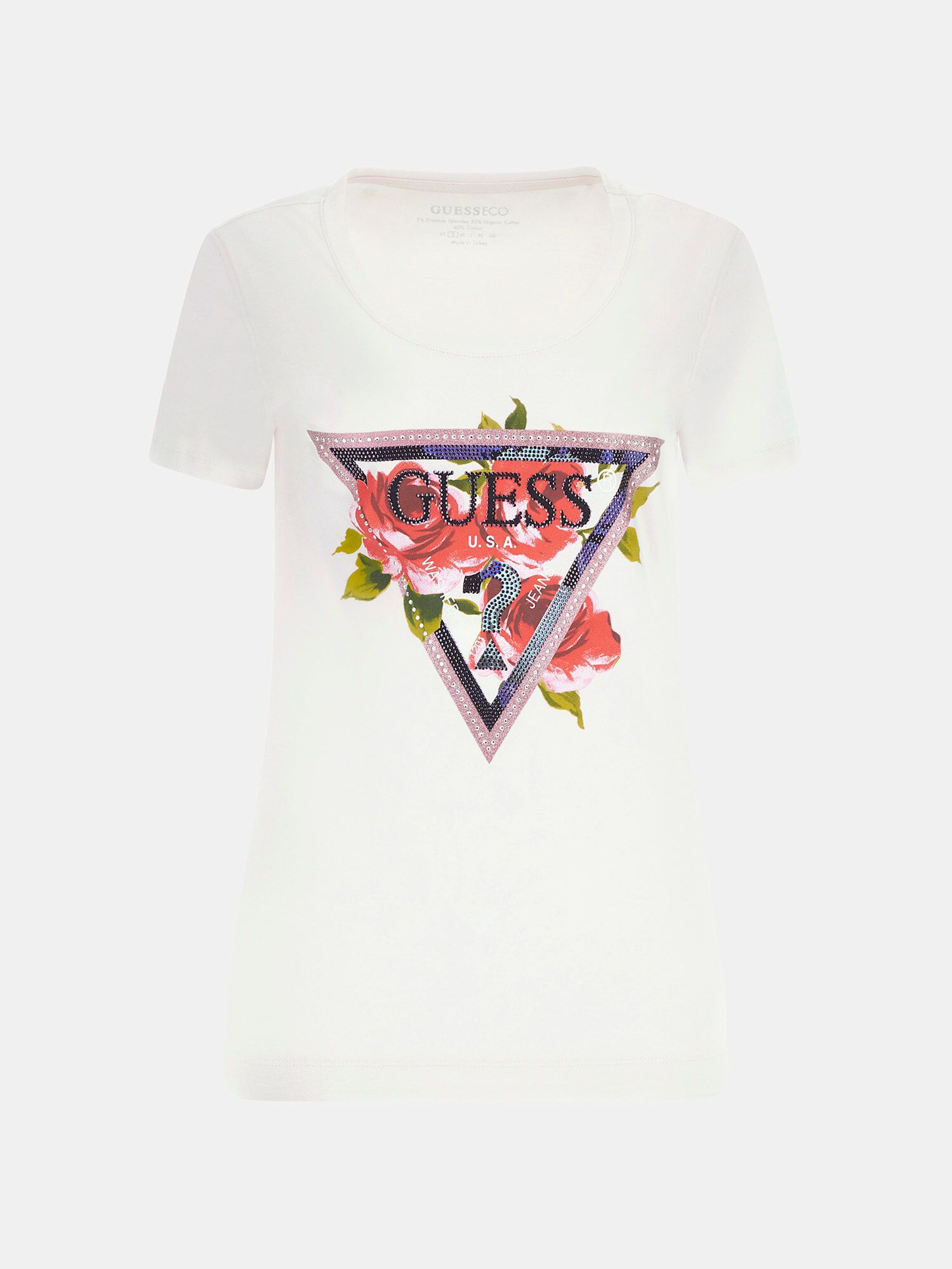 Guess floral t shirt hot sale
