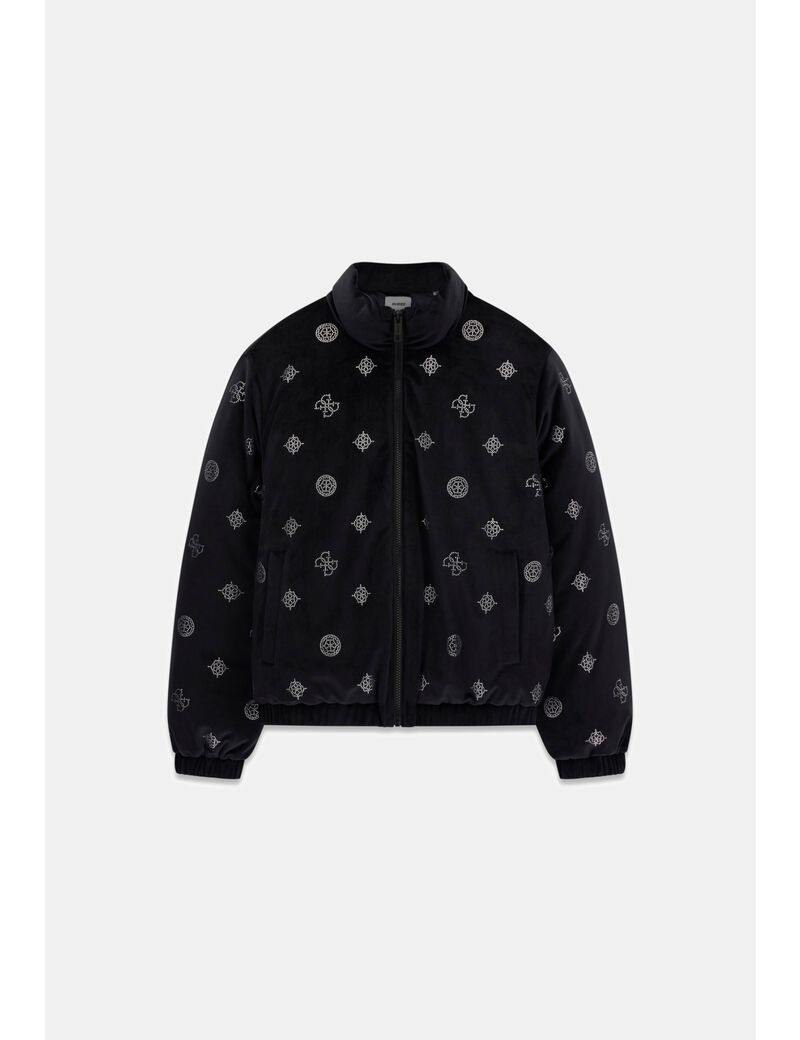 guess amalia allover peony puffer jacket