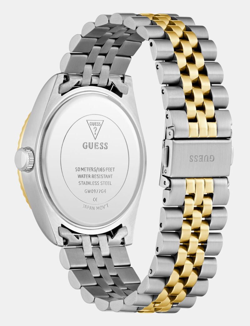 Mens 2-Tone Multi-function Date Watch