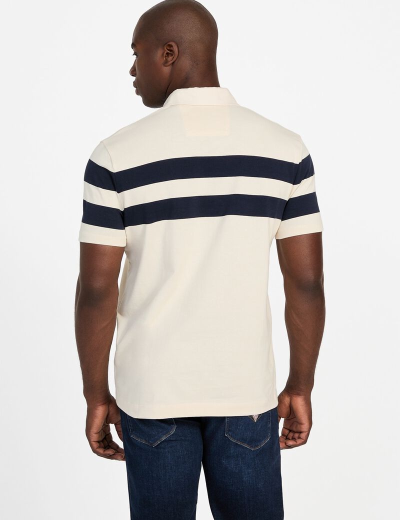 Striped polo shirt