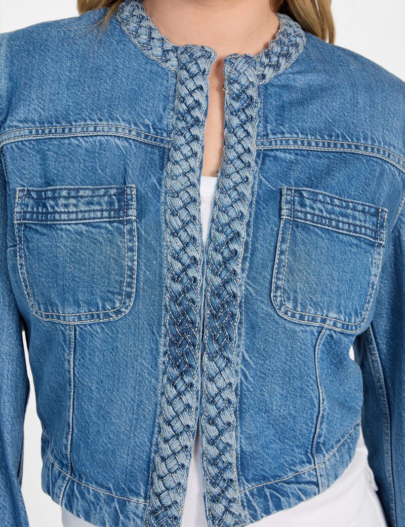 Rigid denim jacket