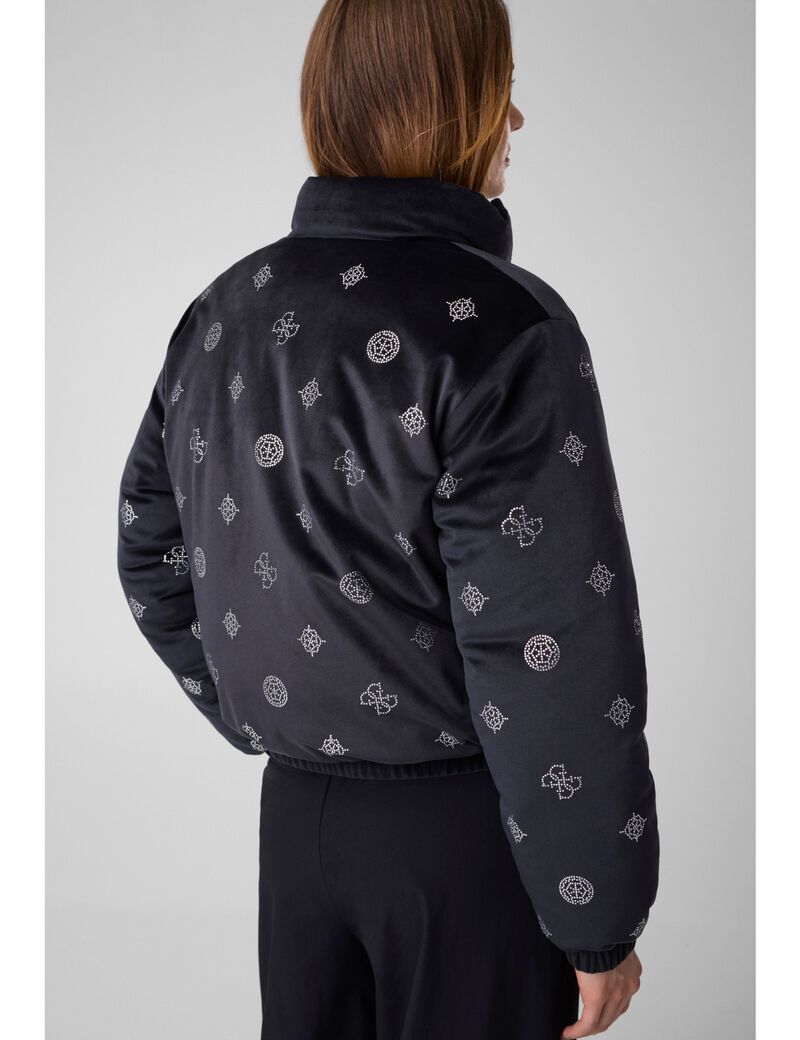 guess amalia allover peony puffer jacket