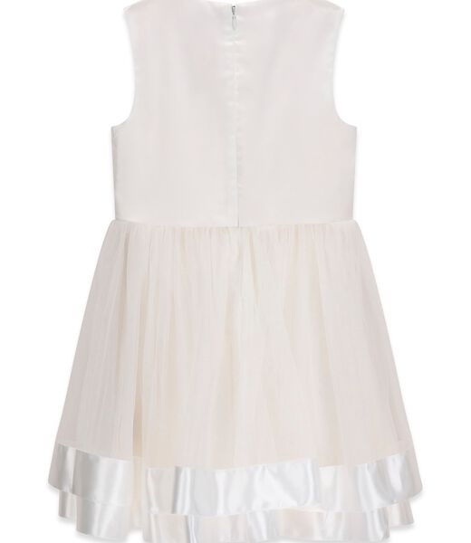 Mixed fabric dress