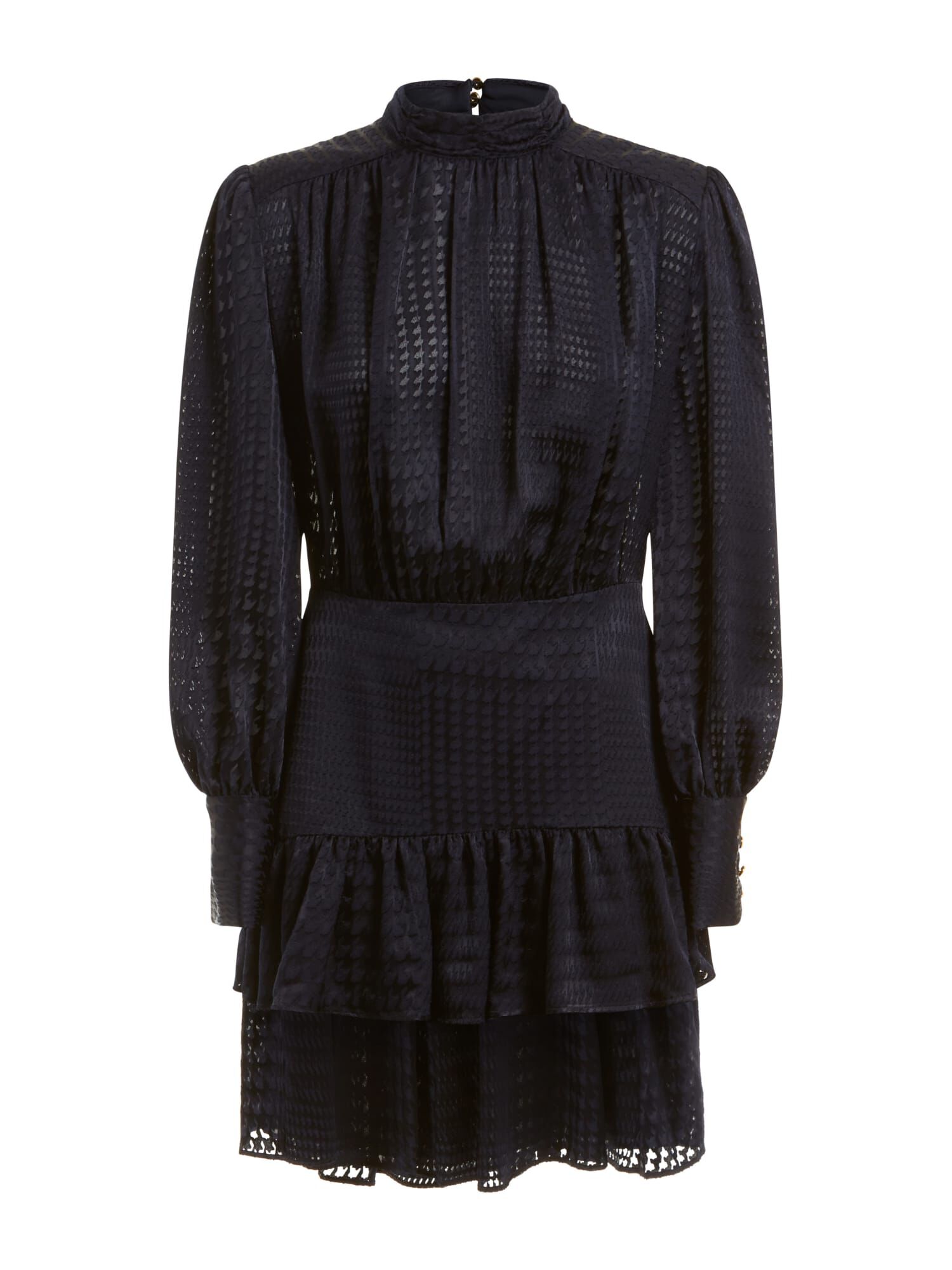 Robe GUESS By Marciano En Soie - Imprimé Diamant Noir - Taille XS - Mini Décalée