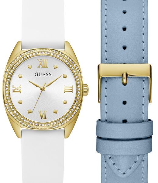 Interchangeable Straps Quartz Analog Genuine leather/Silicone Watch