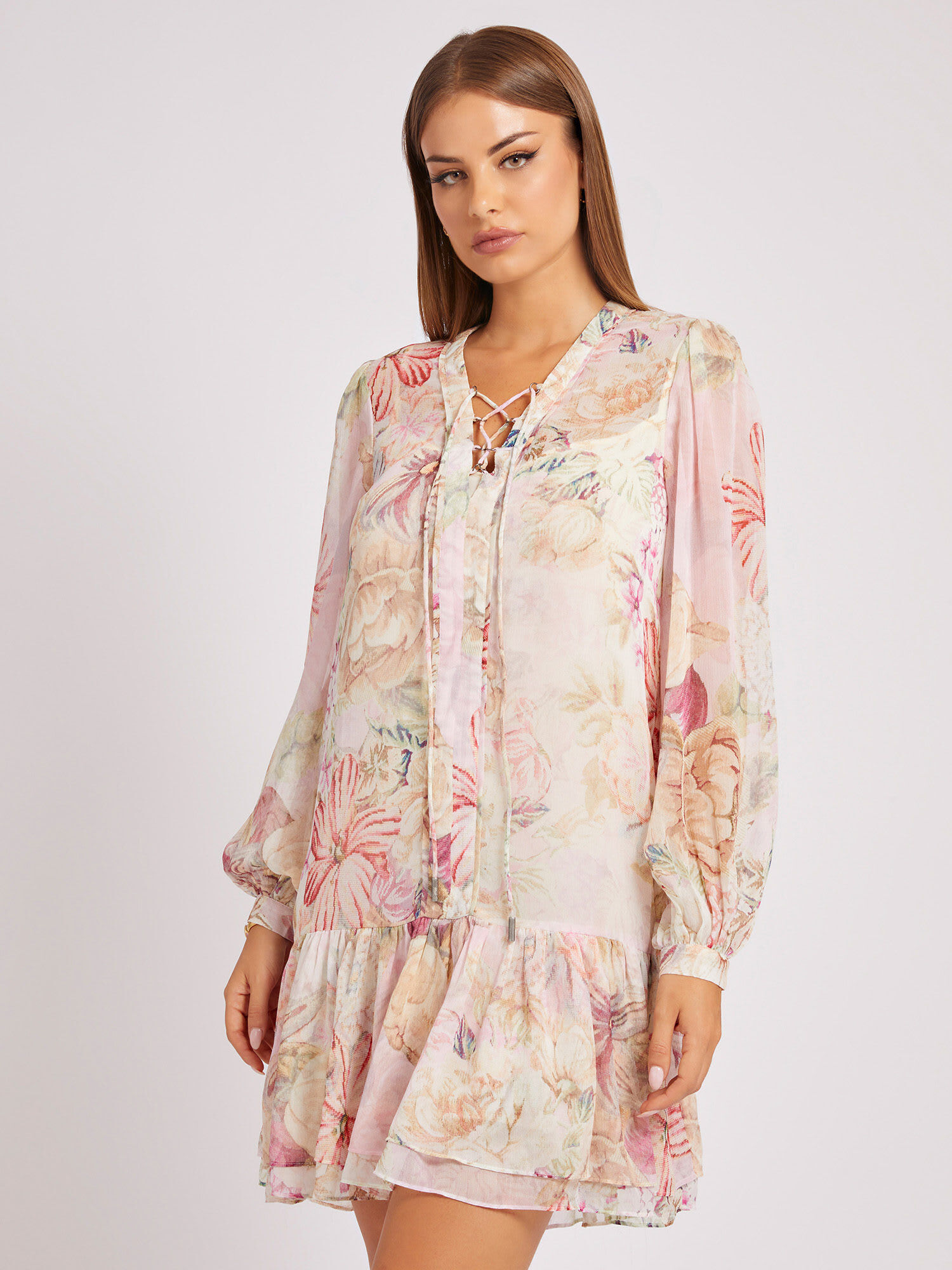 Shop GUESS Online Floral Print Dress