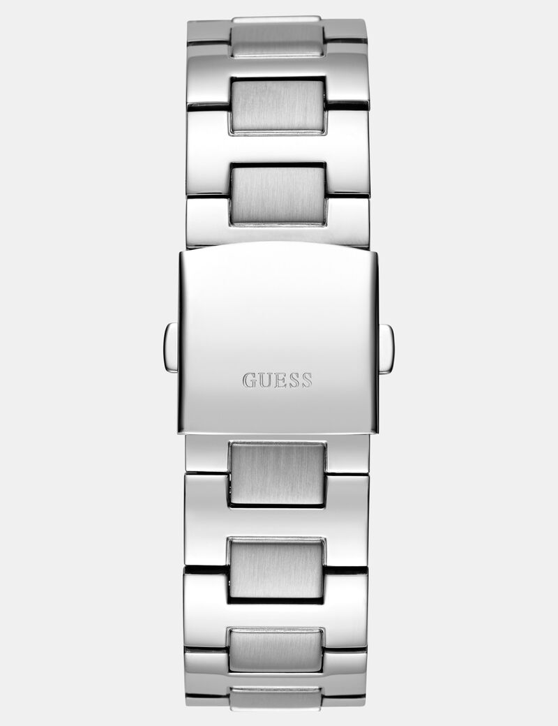 Mens Silver Tone Multi-function Watch