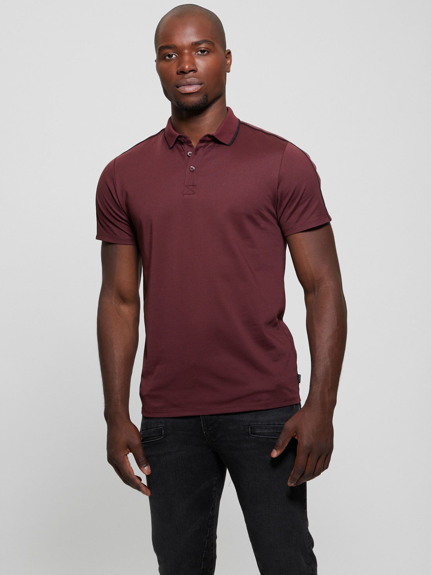 Shop GUESS Online Guess Quattro G Tape Polo