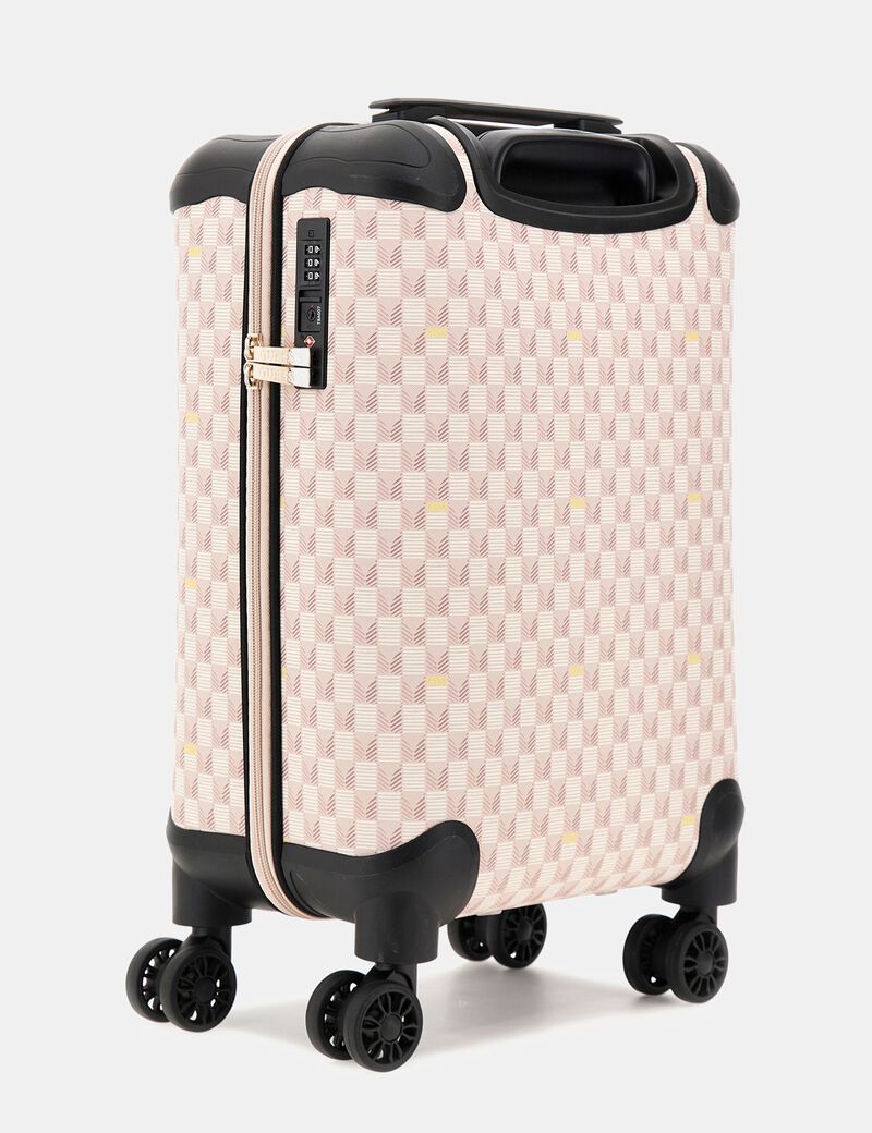 Wilder geometric-print small trolley
