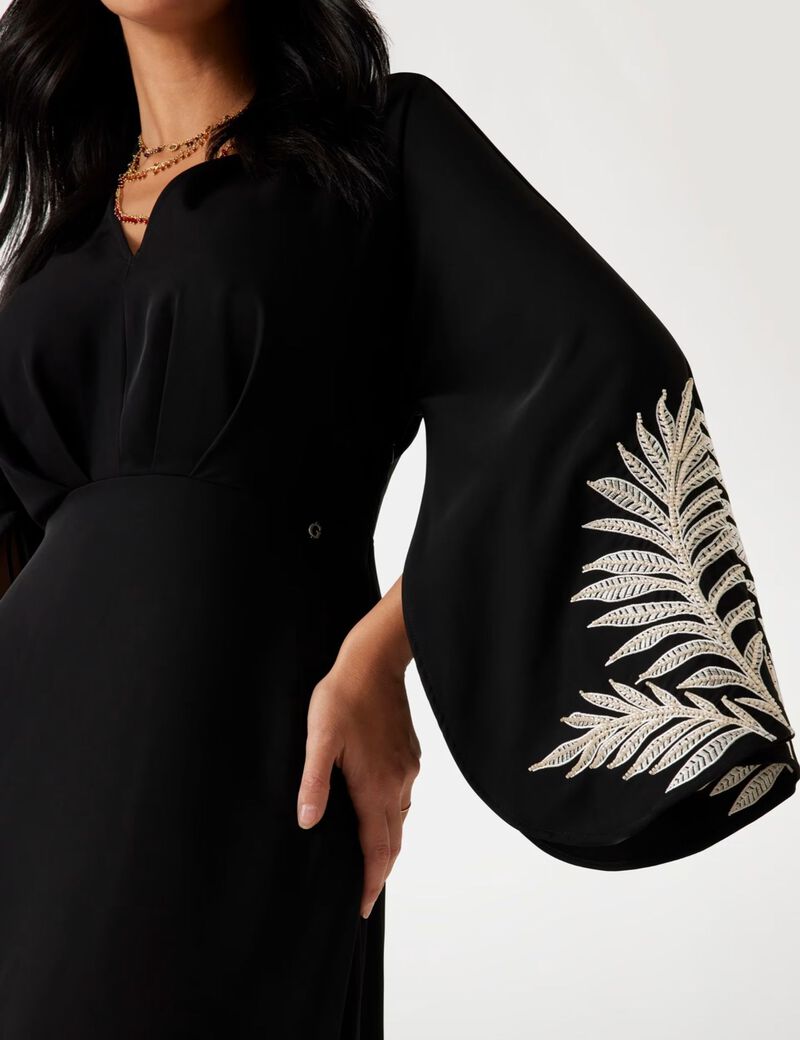 Embroidered maxi dress