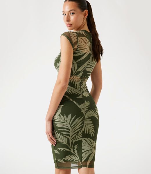 فستان قصير شبكي ضيق