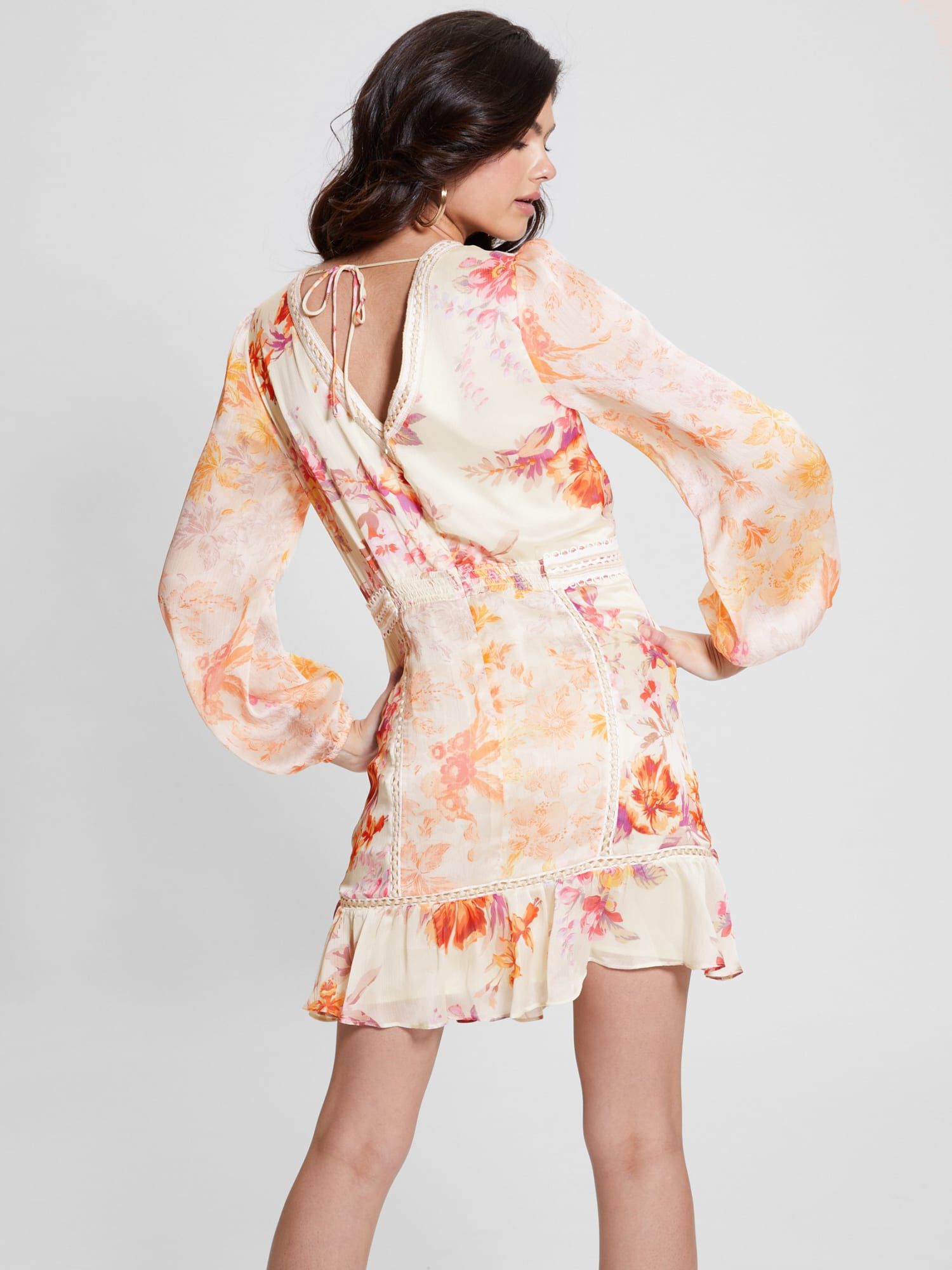 Guess floral top print dress