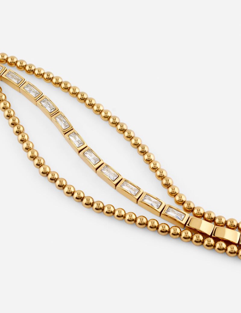 Golden globes necklace