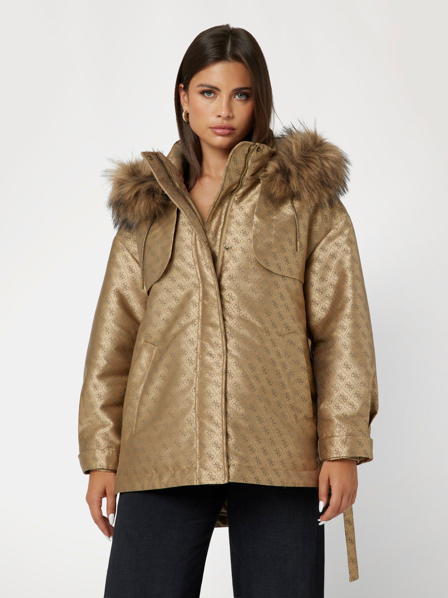 Guess classic hooded parka outlet