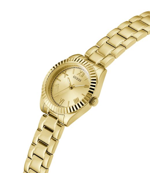 Stainless steel analogue watch