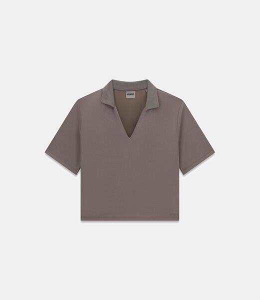 Polo knit top