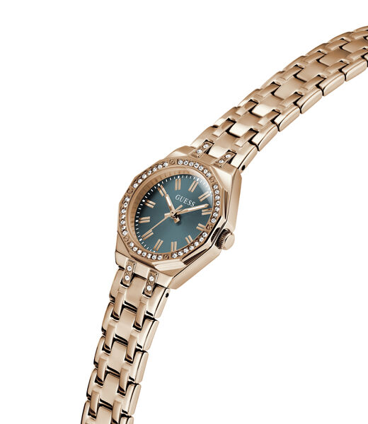 Ladies Rose Gold Tone Round Analog Watch