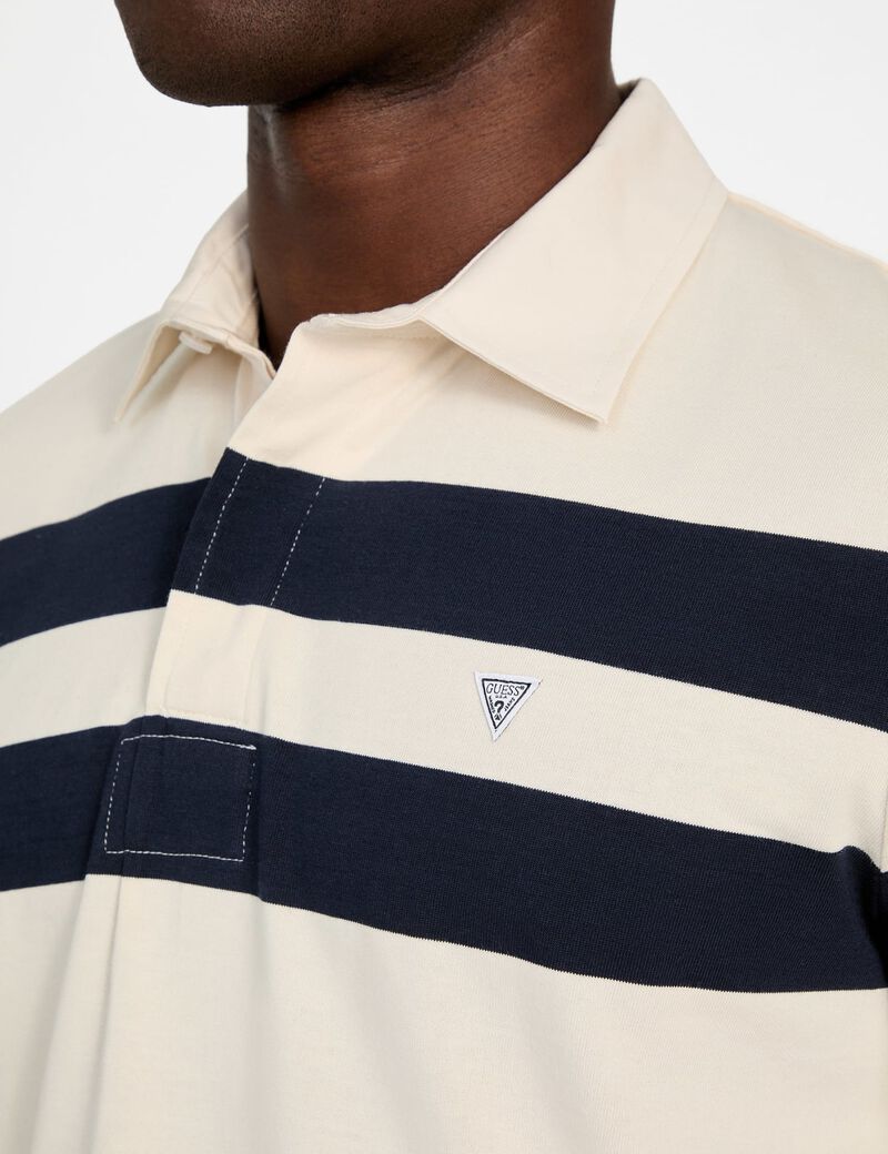 Striped polo shirt