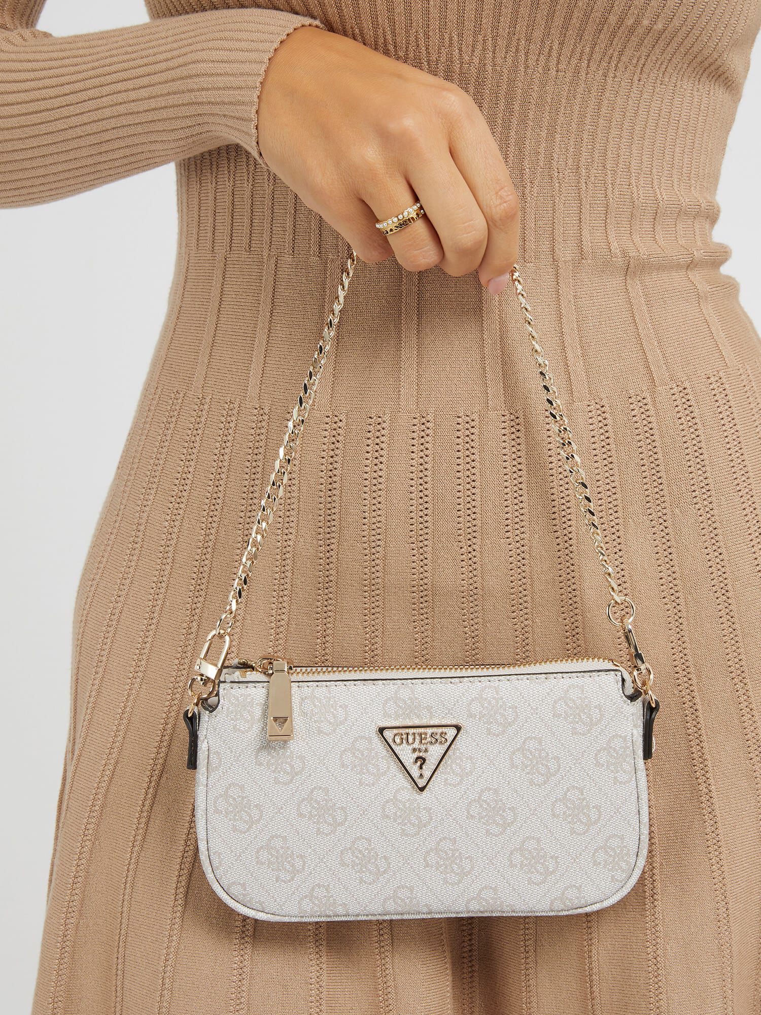 Shop GUESS Online Noelle 4G Logo Mini Crossbody Bag