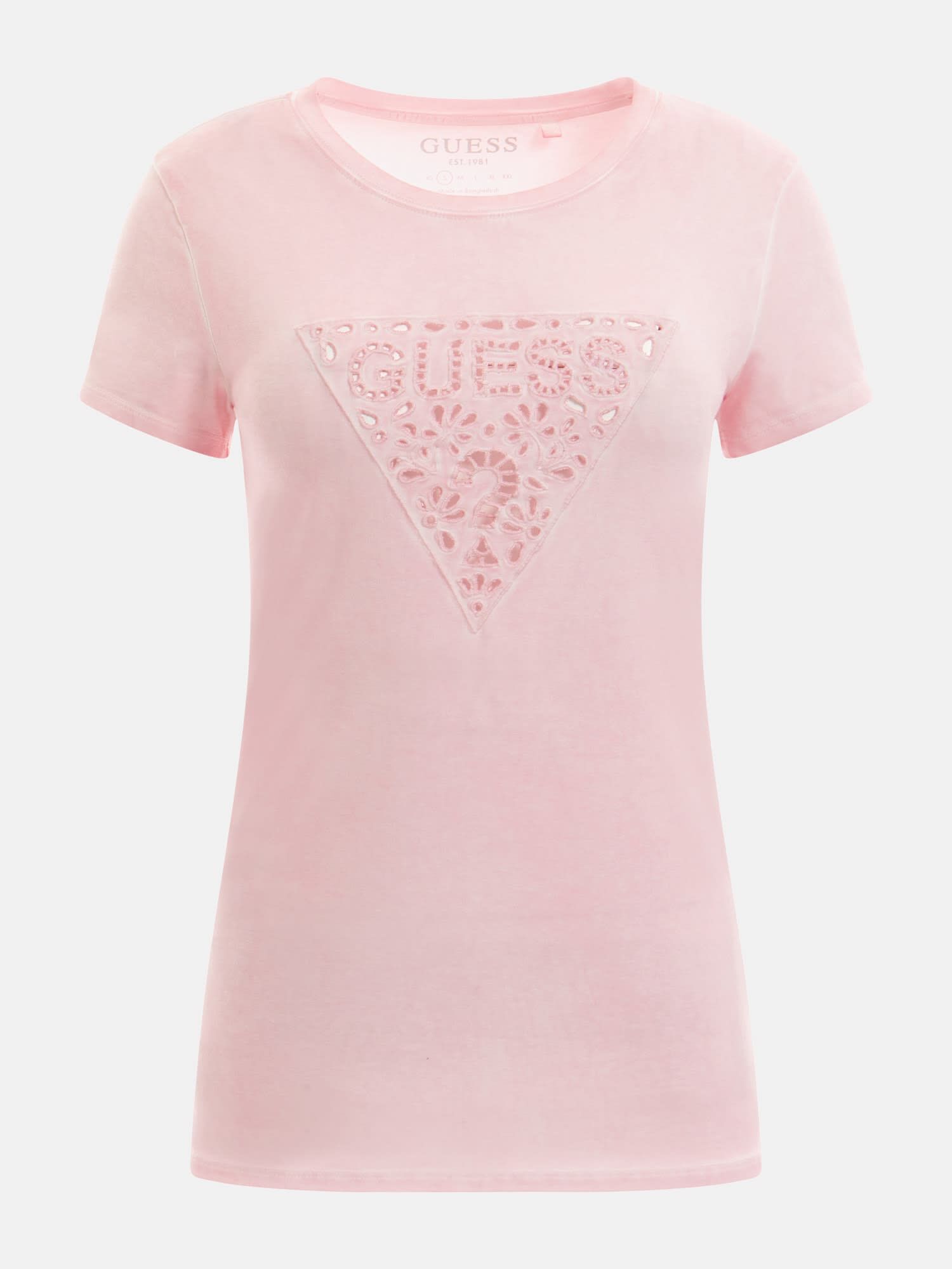 Shop GUESS Online Embroidered Logo T Shirt