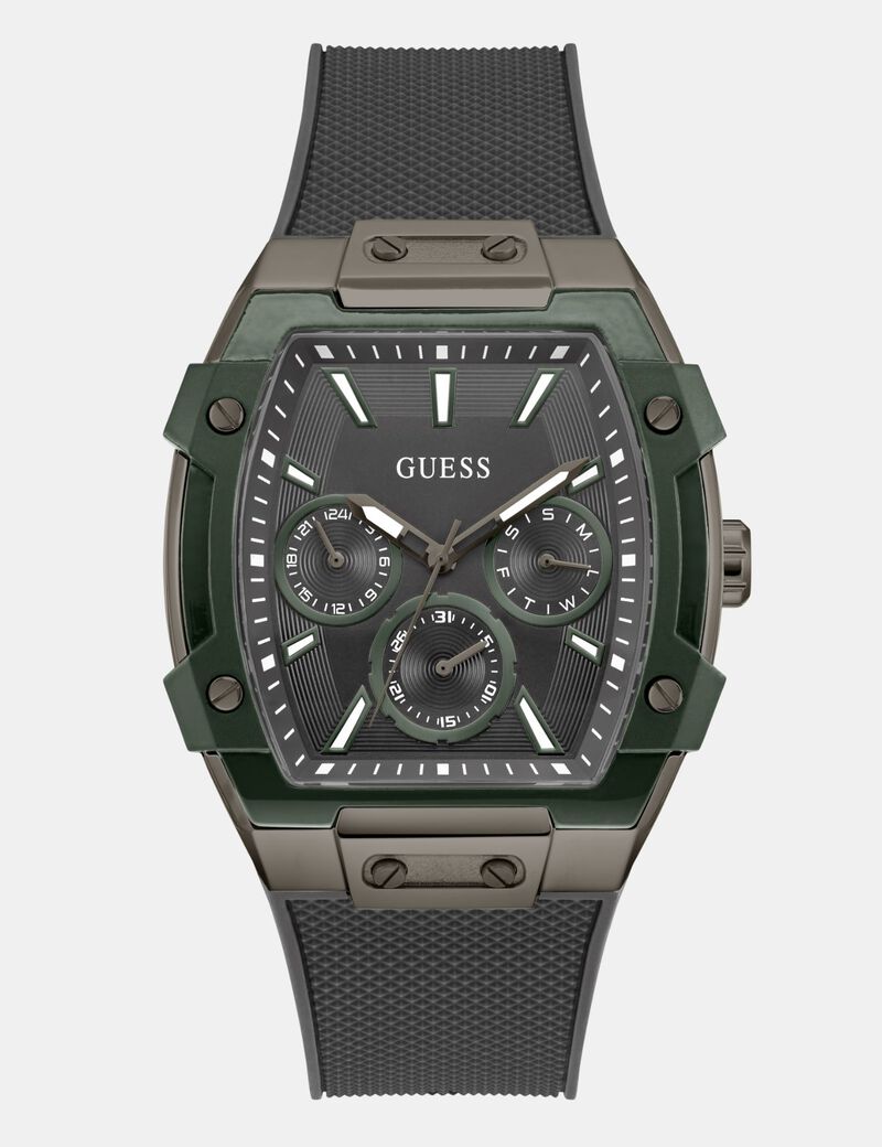 Mens Grey Gunmetal Multi-function Watch