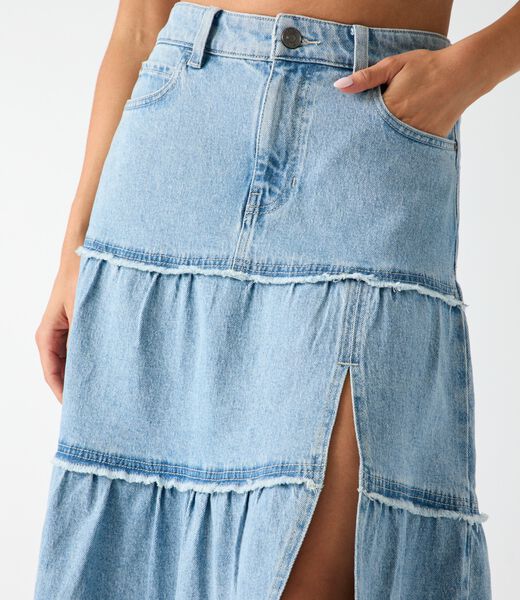 جيس rori denim midi skirt