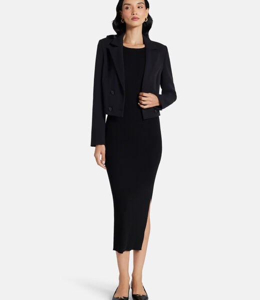 Flannel cropped  blazer