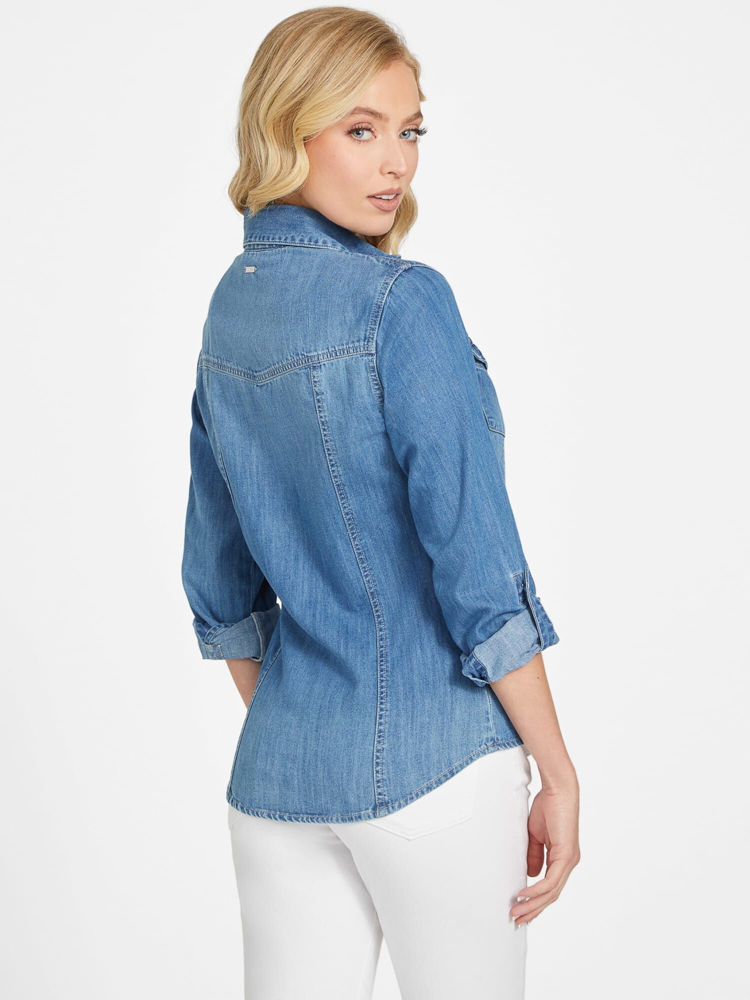 Guess denim top online