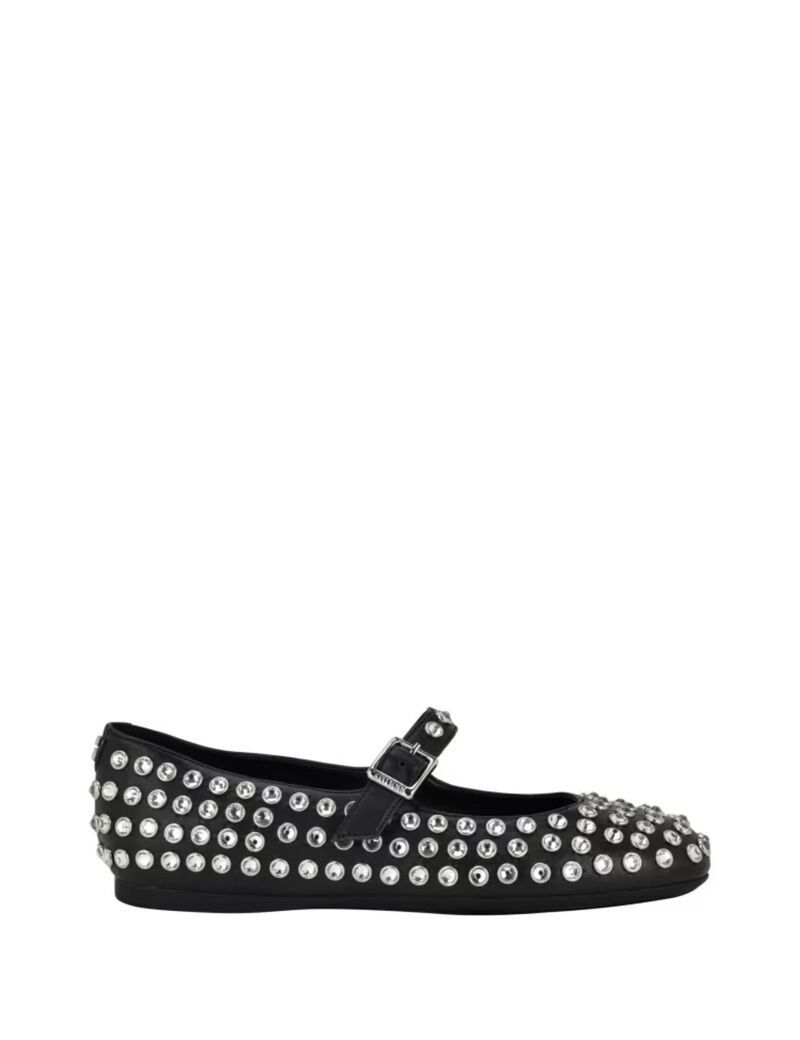 Embellished Mary Jane Ballet Flats