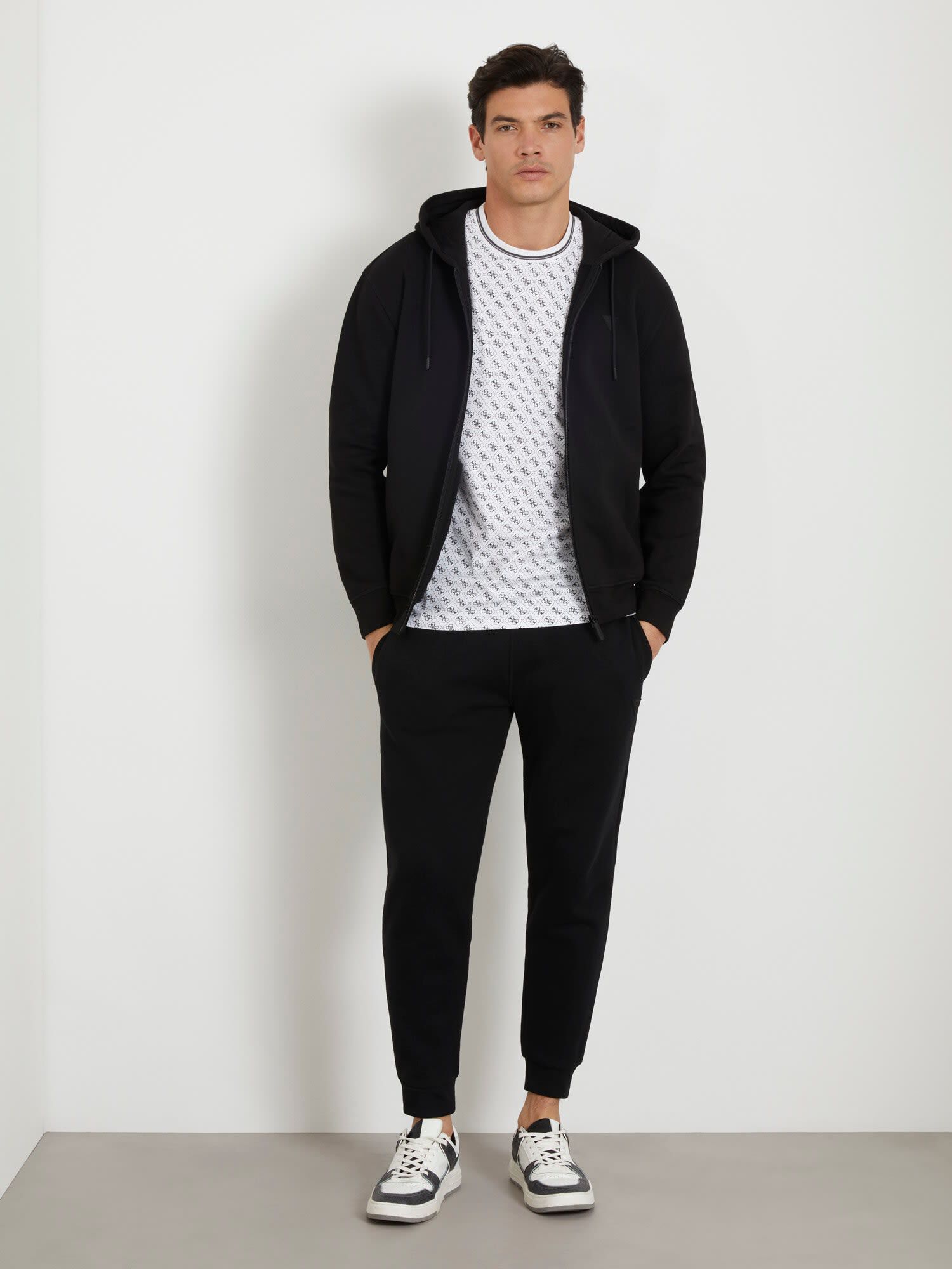 Guess black t shirt men clearance