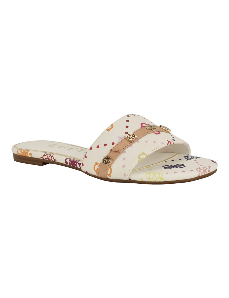 Tasam logo slide flat sandal
