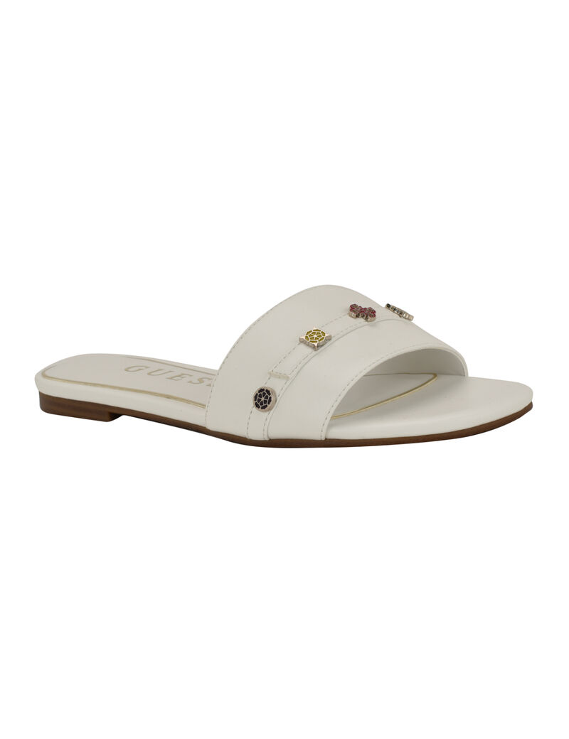 Tasam logo slide flat sandal