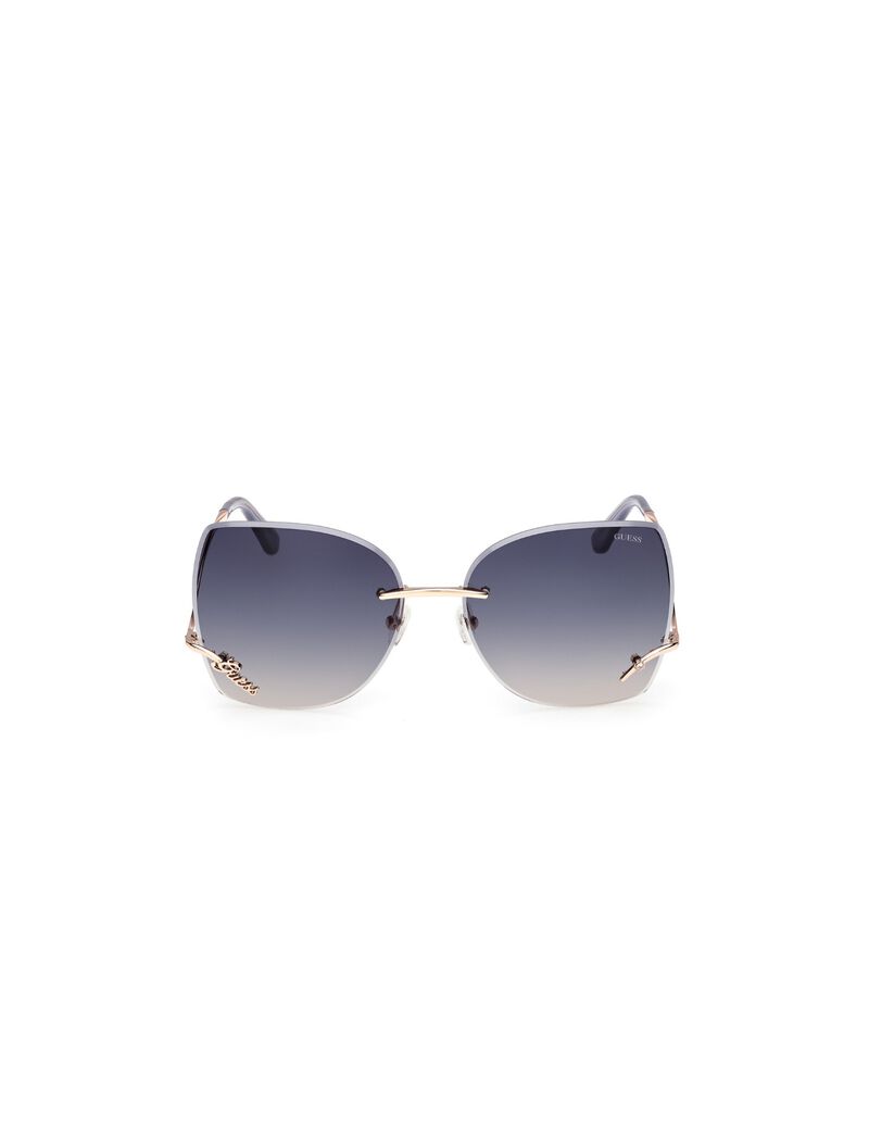 Raelynn Square Rimless Sunglasses