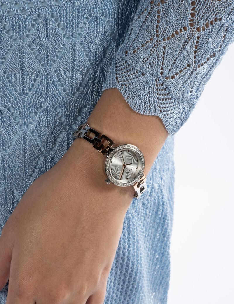 2-Tone Quartz Analog Stainless Steel Watch