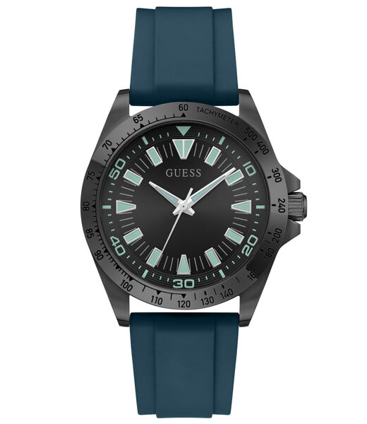 Mens Black/Gunmetal/Grey Round Analog Watch