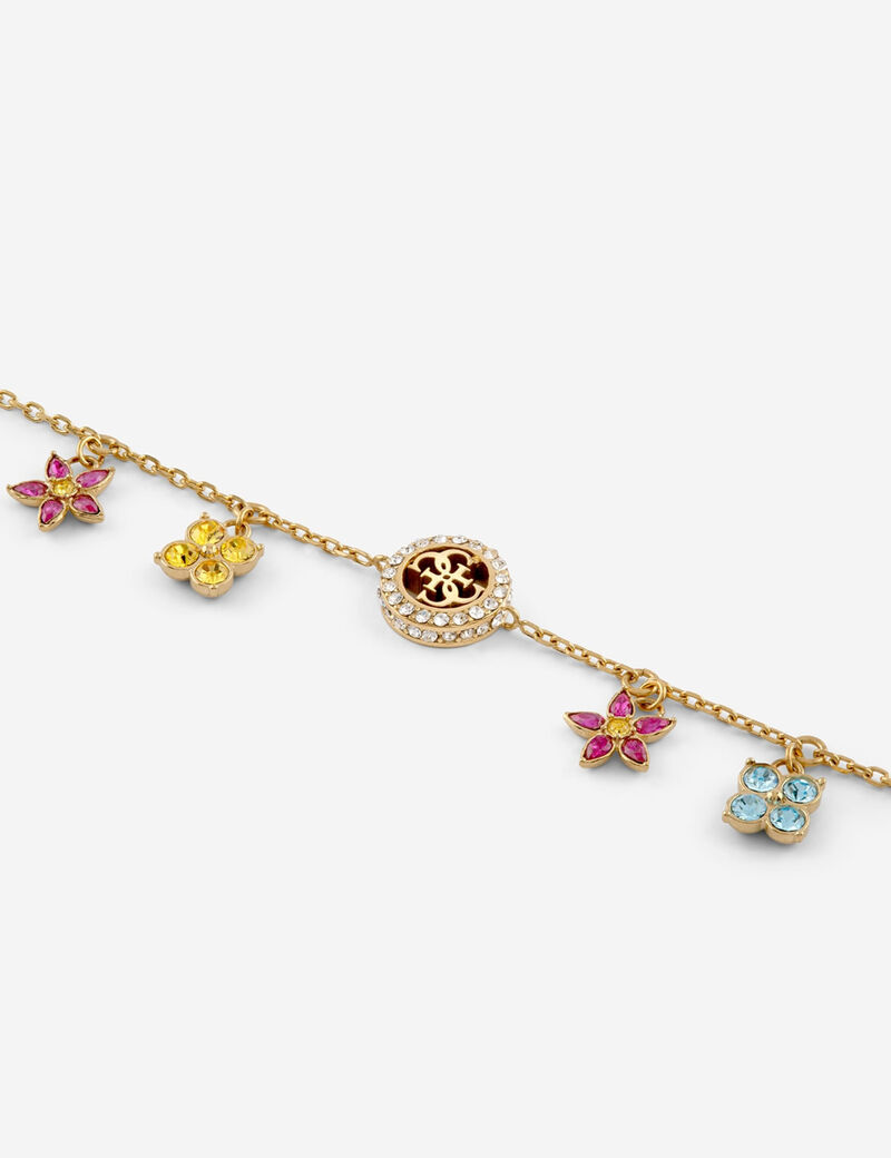 Flower charms bracelet