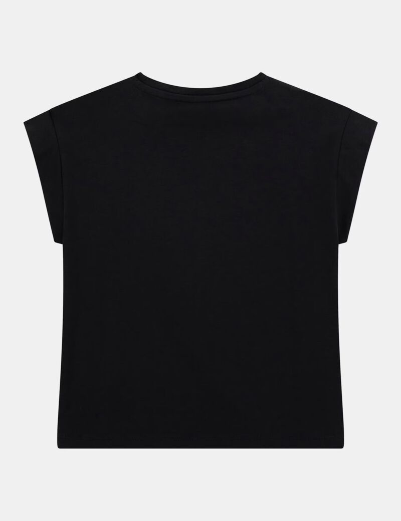 Triangle logo sequins  t-shirt