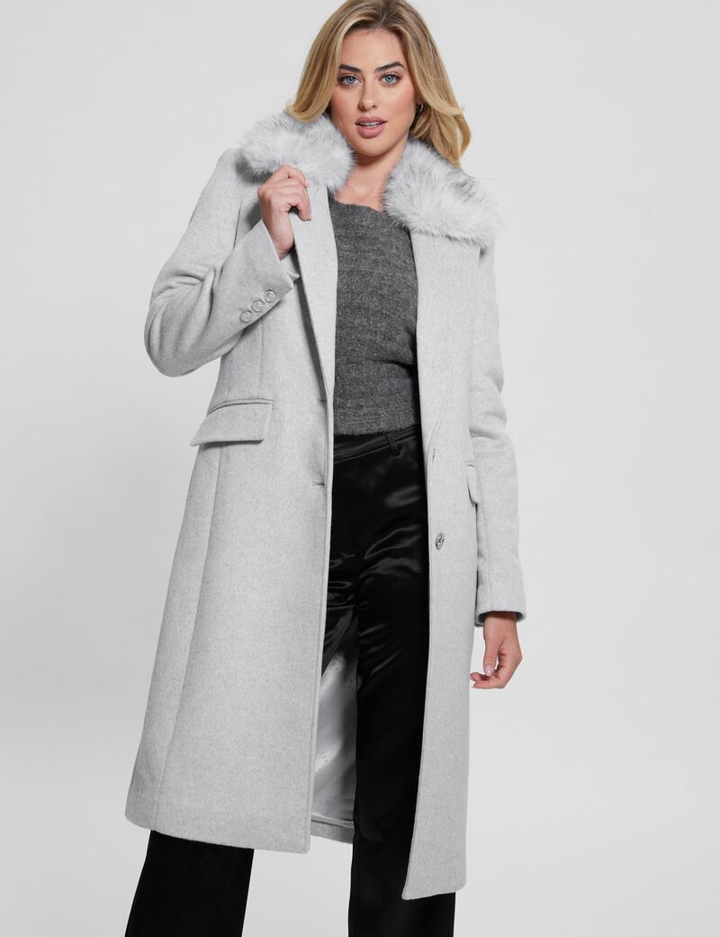 Wool blend coat