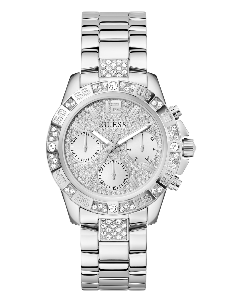 Ladies Silver Tone Multi-function Watch