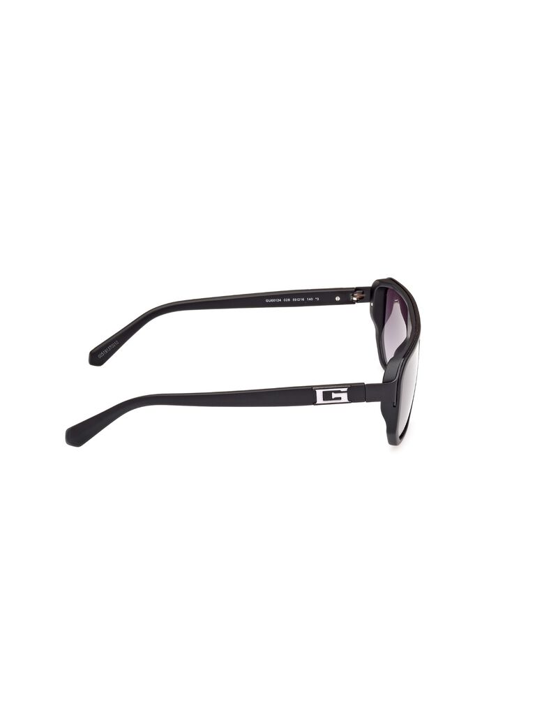 Injected Sun Glasses M Matte Black Gradient Smoke