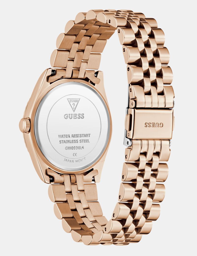 Ladies Rose Gold Tone Multi-function Date Watch