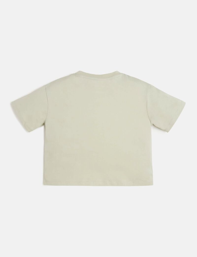 تيشيرت مع شعار أمامي على شكل مثلث